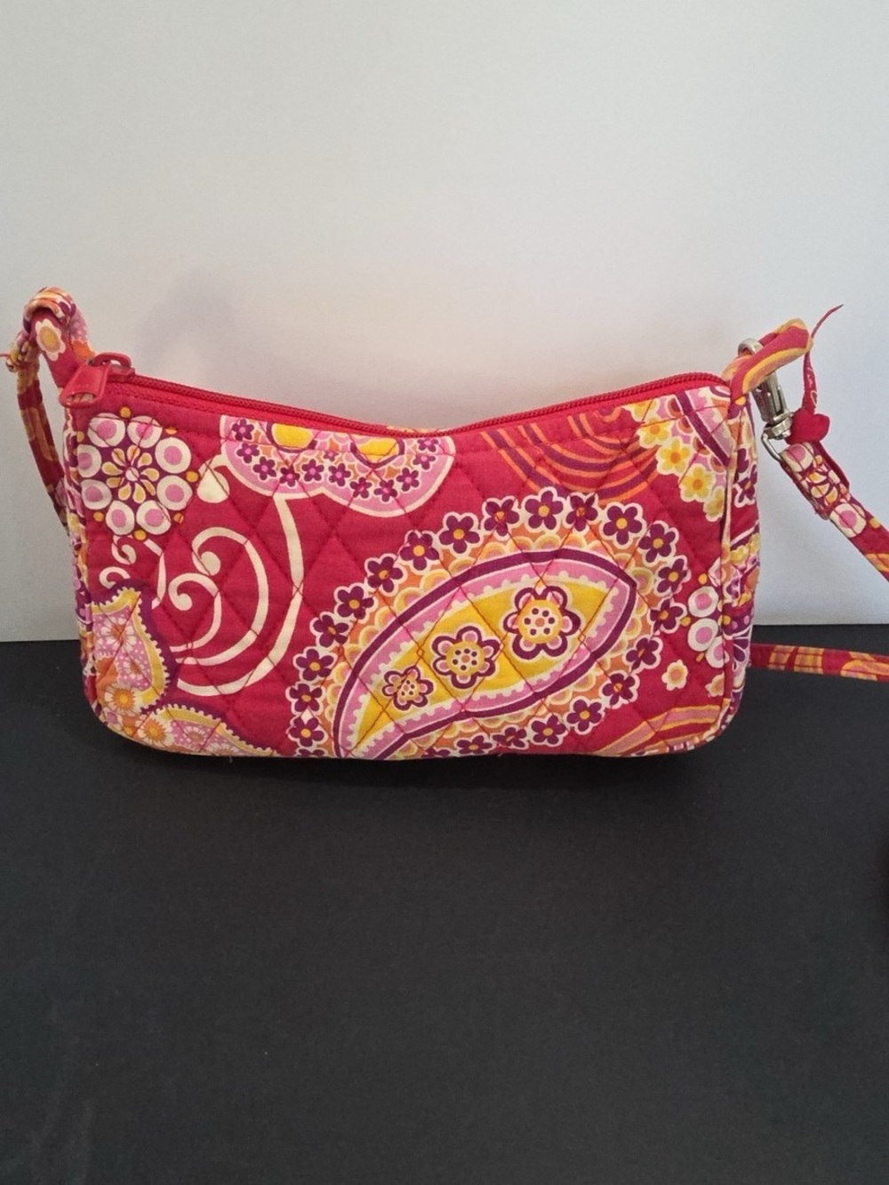 Vera Bradley, Raspberry Fizz, Quilted Mini Shoulder Bag